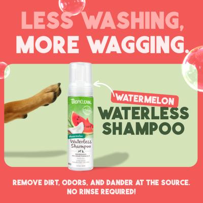 Show full view: TropiClean Watermelon Waterless Dog & Cat Shampoo, 7.4-fl oz bottle slide 3 of 9