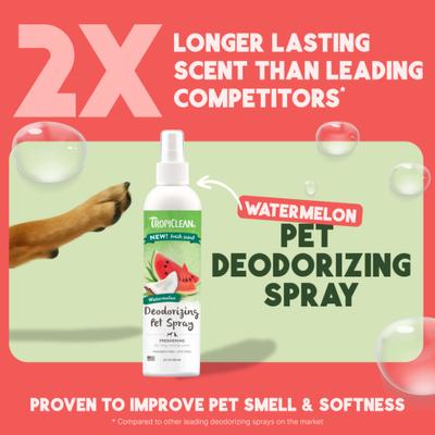 Show full view: TropiClean Watermelon Dog Deodorizing Spray, 8-fl oz bottle slide 3 of 9