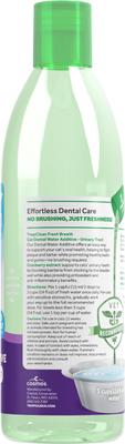 Show full view: TropiClean Fresh Breath Dental Water Additive + Urinary Tract Support for Cats, 16-fl oz bottle slide 4 of 12