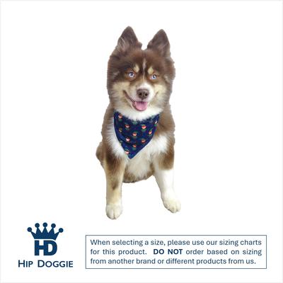 Show full view: Hip Doggie Elf Reversible Dog Bandana, Green, Medium slide 3 of 9