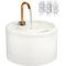 Show in main carousel: EOX Ceramic with Copper Faucet Dog & Cat Water Fountain, White, 71-oz slide 1 of 12