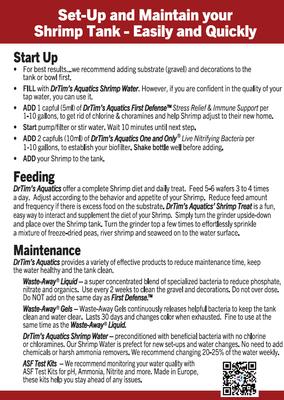 Show full view: Dr. Tim's Aquatics Shrimp Feed Fish Food, 1.75-oz pouch slide 3 of 3