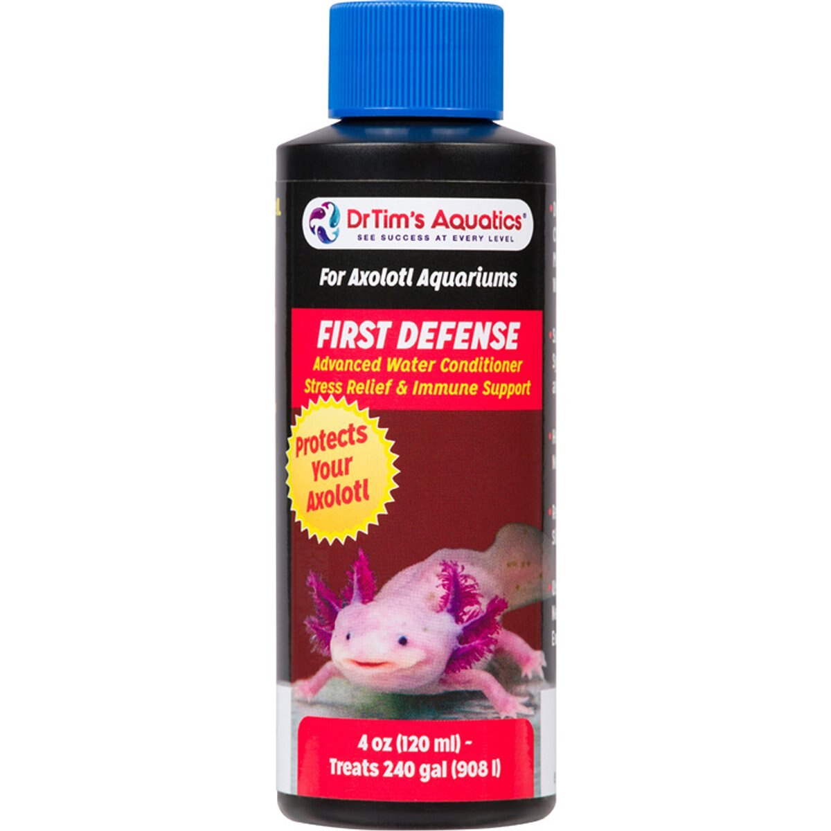 DrTim's Aquatics Axolotl First Defense Water Conditioner, 4-fl oz bottle