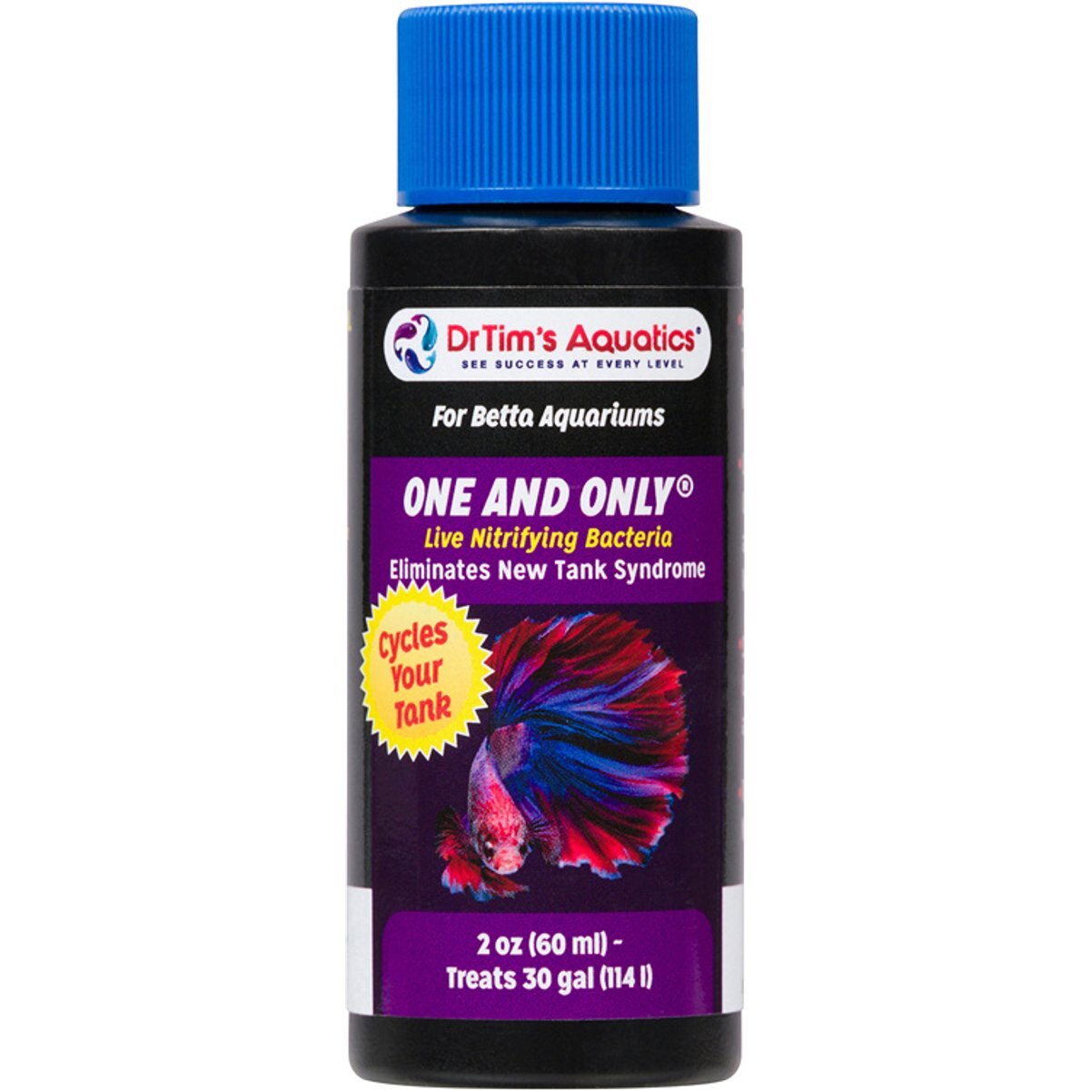 DrTim's Aquatics Betta One & Only Water Conditioner, 2-fl oz bottle