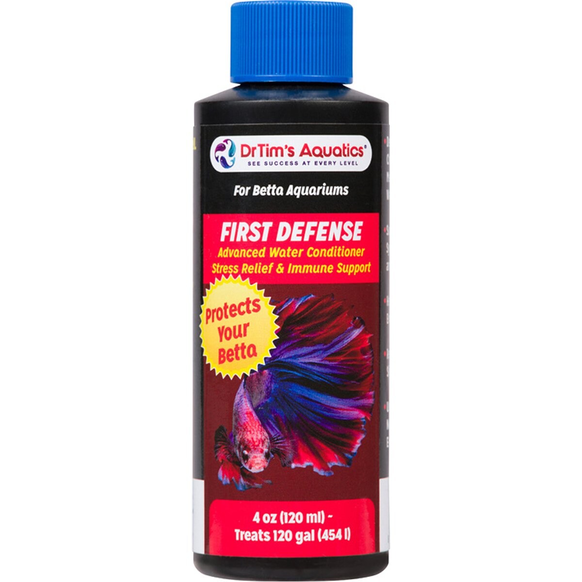 DrTim's Aquatics Betta First Defense Water Conditioner, 4-fl oz bottle
