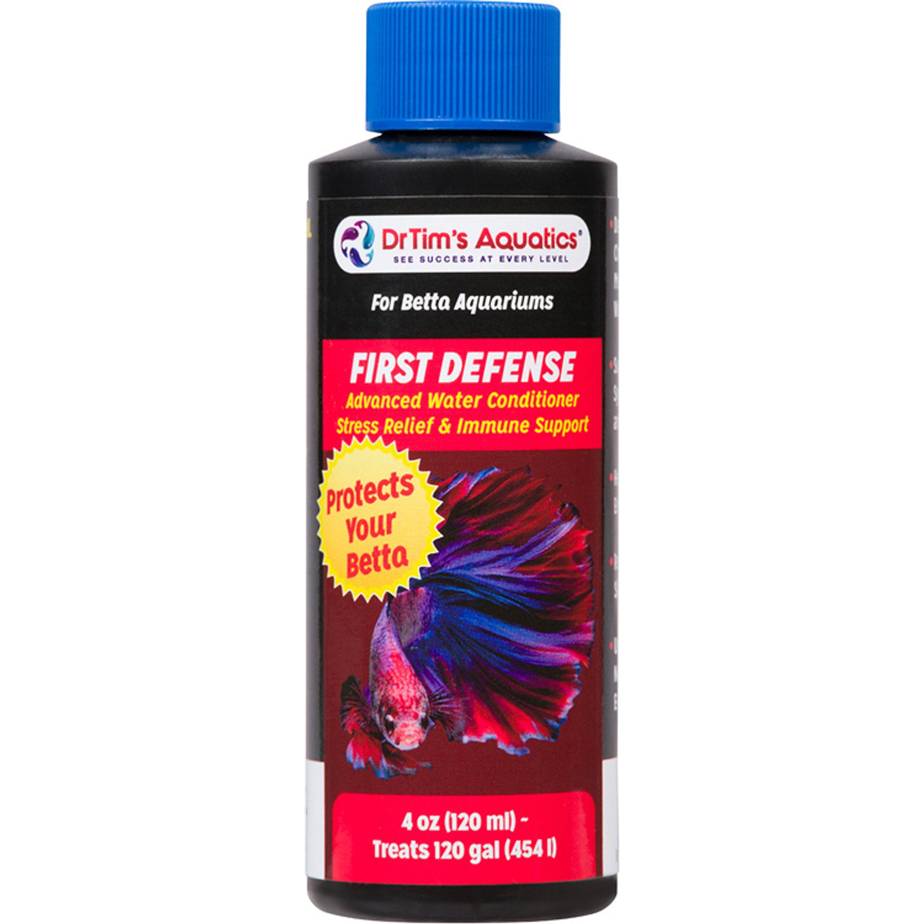 DrTim's Aquatics Betta First Defense Water Conditioner, 4-fl oz bottle