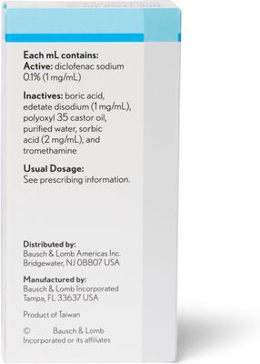 Show full view: Diclofenac Sodium (Generic) Ophthalmic Solution, 0.1%, 5 mL slide 3 of 4