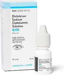 Diclofenac Sodium (Generic) Ophthalmic Solution, 0.1%, 5 mL
