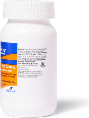 Show full view: Carprieve (carprofen) Caplets for Dogs, 100-mg, 1 caplet slide 2 of 5