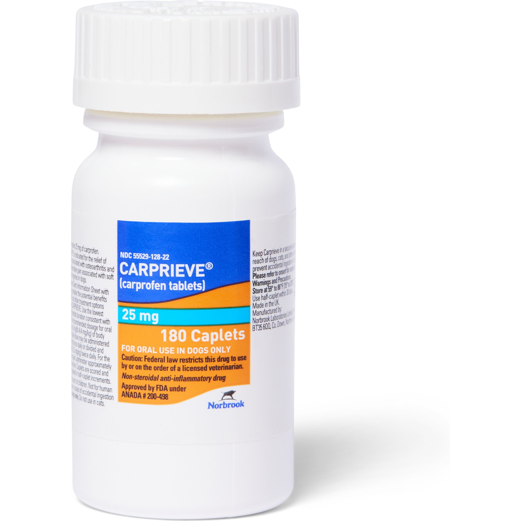 Carprieve (carprofen) Caplets for Dogs, 25-mg, 30 caplets