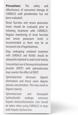 CARDALIS (Spironolactone/Benazepril) Chewable Tablets for Dogs, 80mg ...