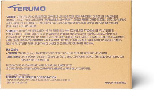 Show full view: Terumo Luerlock Syringes 22G, 1.5-inch, 5-cc, 100 syringes slide 2 of 4