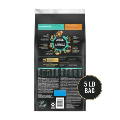 Show full view: Purina Pro Plan Kitten Shredded Blend Chicken & Rice Formula Dry Cat Food, 5-lb bag slide 3 of 12