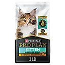 Purina Pro Plan Kitten Shredded Blend Chicken & Rice Formula Dry Cat Food, 3-lb bag