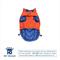 Show in main carousel: Hip Doggie Featherlite Reversible Dog Coat, Blue/Orange, Small slide 4 of 9