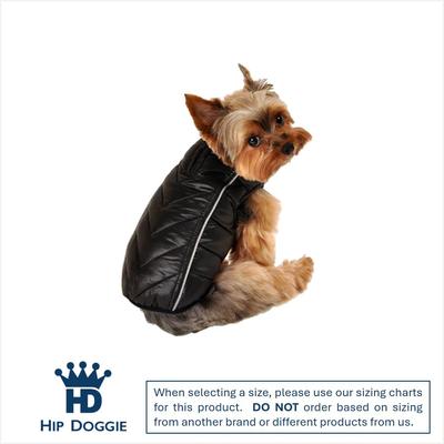 Show full view: Hip Doggie Featherlite Reversible Dog Coat, Red/Black, Small slide 2 of 8