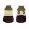 Show in main carousel: Hip Doggie Color Block Dog Sweater, Green/Brown, Medium slide 1 of 8