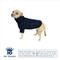 Show in main carousel: Hip Doggie Faux Angora Cable Knit Dog Sweater, Navy, Medium slide 2 of 8