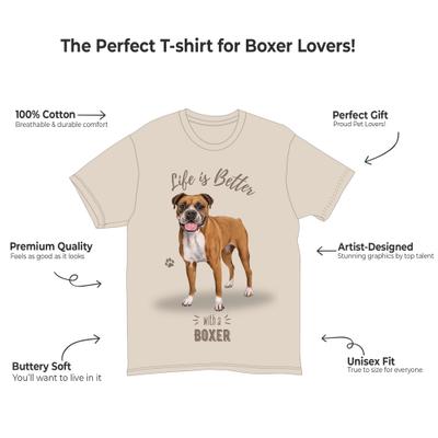 Show full view: E&S PETS Boxer T-Shirt, Ivory, Large slide 2 of 3