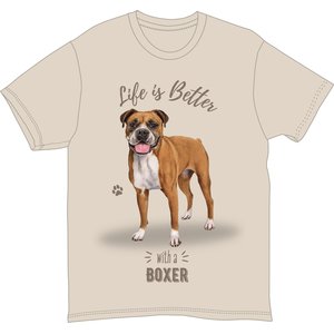 E&S PETS Boxer T-Shirt, Ivory, X-Large