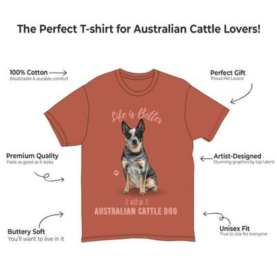 Show full view: E&S PETS Australian Cattle T-Shirt, Red, Small slide 2 of 3