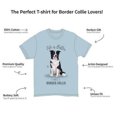 Show full view: E&S PETS Border Collie T-Shirt, Blue, Large slide 2 of 3