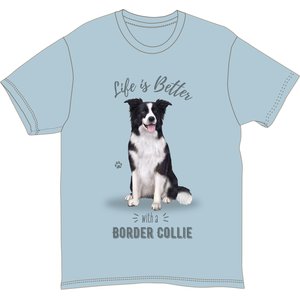 E&S PETS Border Collie T-Shirt, Blue, XX-Large - Chewy.com