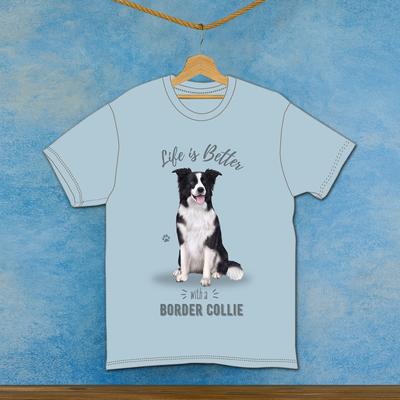 Show full view: E&S PETS Border Collie T-Shirt, Blue, Large slide 3 of 3
