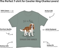 E&S PETS Cavalier King Charles T-Shirt, Green, X-Large slide 2 of 3