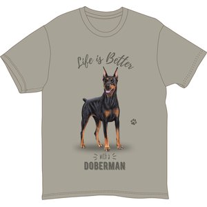 E&S PETS Doberman T-Shirt, Green, XX-Large