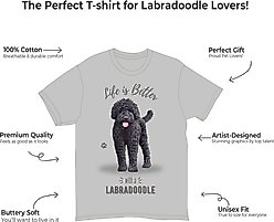 E&S PETS Labradoodle T-Shirt, Grey, Large slide 2 of 3