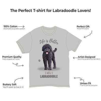 Show full view: E&S PETS Labradoodle T-Shirt, Grey, Large slide 2 of 3