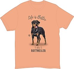 E&S PETS Rottweiler T-Shirt, Coral, Large