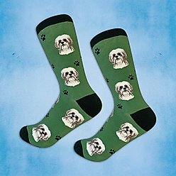 E&S PETS Black Shih Tzu Sock Daddy, Peach, one size slide 2 of 4