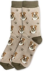 E&S PETS Bulldog Sock Daddy, Cream, one size