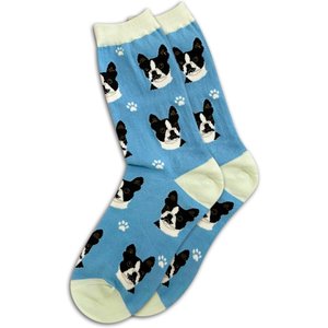 E&S PETS Boston Terrier Sock Daddy, Light Blue, one size