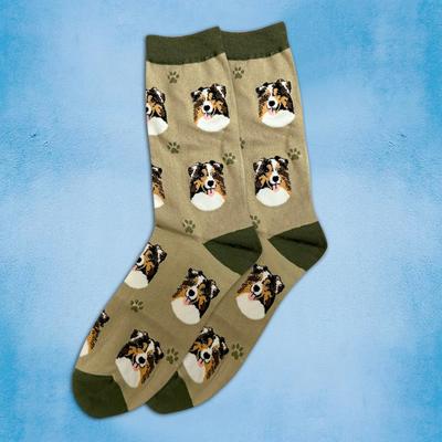 Show full view: E&S PETS Australian Shepherd Sock Daddy, Light Blue, one size slide 4 of 4