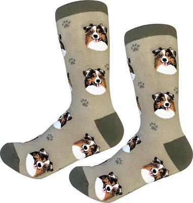 Show full view: E&S PETS Australian Shepherd Sock Daddy, Light Blue, one size slide 3 of 4