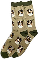 E&S PETS Australian Shepherd Sock Daddy, Light Blue, one size