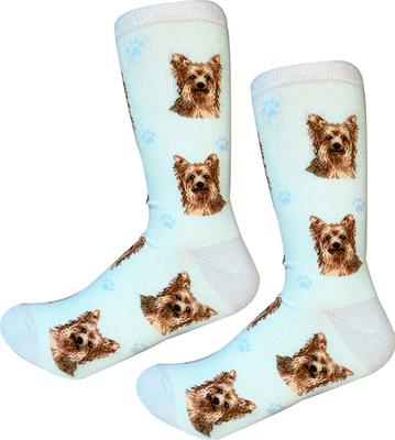 Show full view: E&S PETS Yorkie Sock Daddy, Teal, one size slide 3 of 4