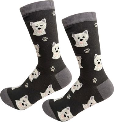 Show full view: E&S PETS Westie Sock Daddy, Black, one size slide 3 of 4