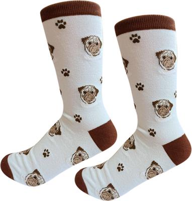Show full view: E&S PETS Pug Sock Daddy, Teal, one size slide 3 of 4