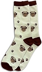 E&S PETS Pug Sock Daddy, Teal, one size