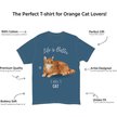 Show in main carousel: E&S PETS Orange Tabby Cat T-Shirt, Blue, Large slide 2 of 3