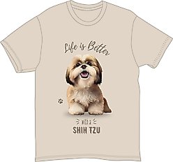 E&S PETS Shih Tzu T-Shirt, Pink, X-Large