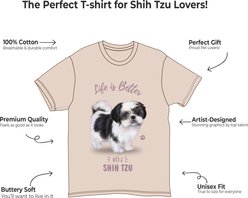 E&S PETS Shih Tzu T-Shirt, Ivory, Large slide 2 of 3