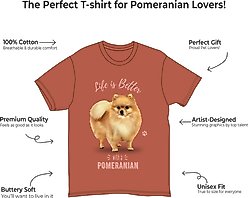 E&S PETS Pomeranian T-Shirt, Red, X-Large slide 2 of 3