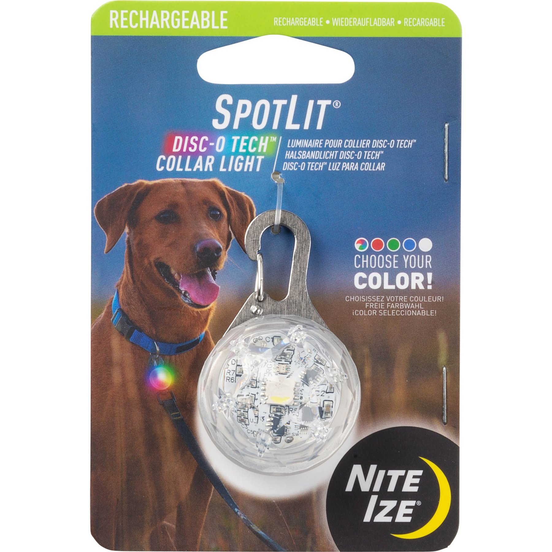 Nite Ize SpotLit Rechargeable Disc-O Tech Dog Collar Light
