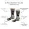 Show in main carousel: E&S PETS Doberman Life Is Better Socks, Grey, one size slide 2 of 3