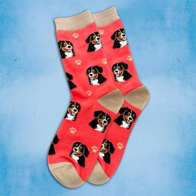 Show full view: E&S PETS Bernese Mt. Dog Sock Daddy, Peach, one size slide 4 of 4
